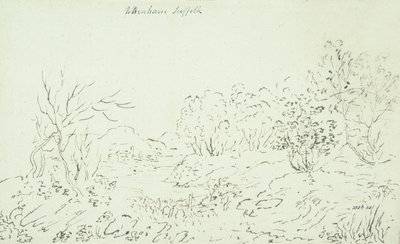Landscape with a Stream at Wenham by John Constable